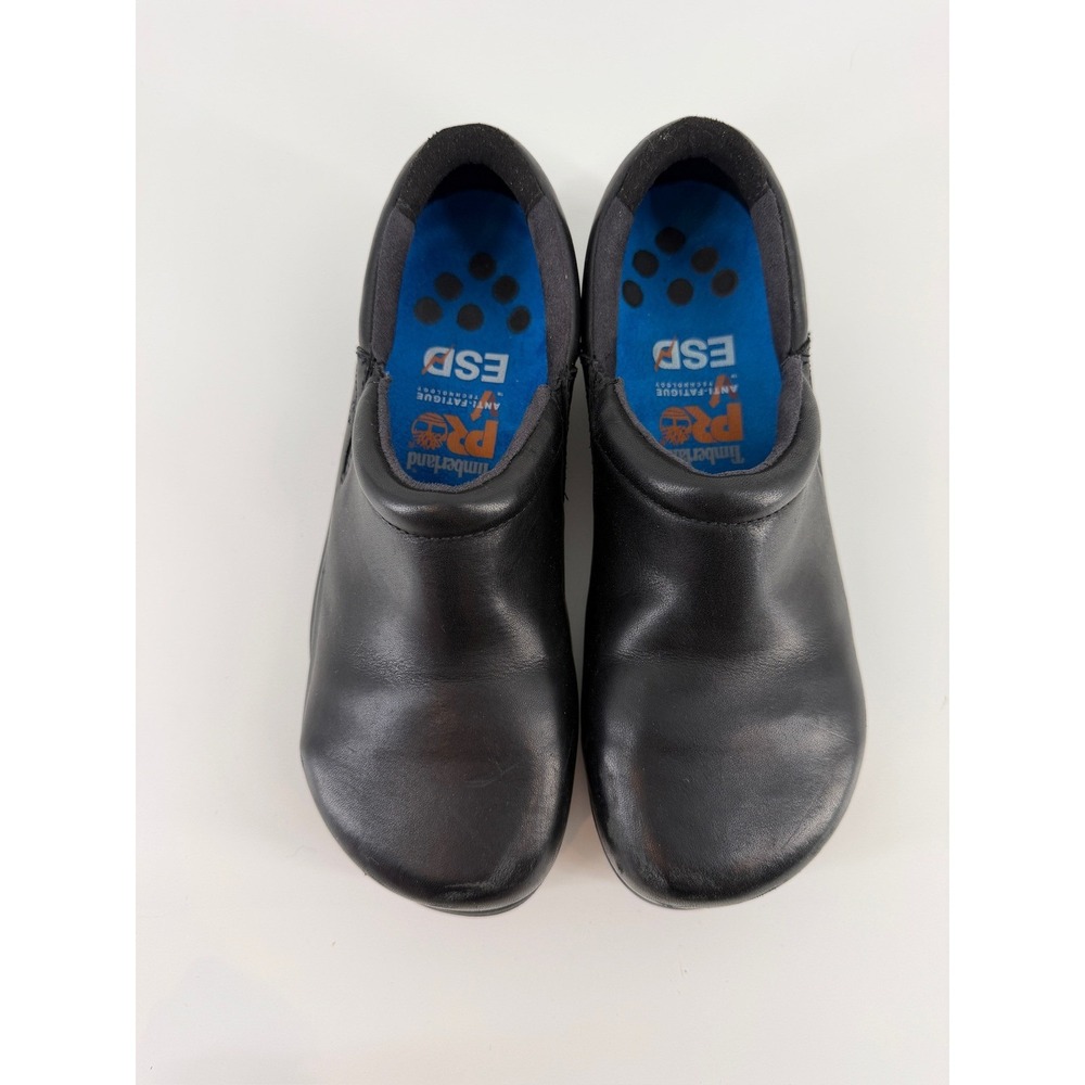 Timberland PRO Renova Professional Black Leather Clogs ESD Anti-Fatigue W 7.5M